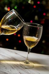 Romantic Cheers Wine Christmas