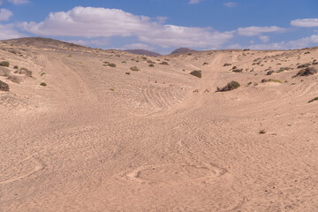 Fototapeta na wymiar The desert of Jandia