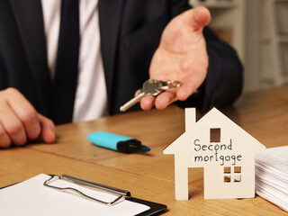Second mortgage is shown on the business photo using the text