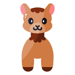 Isolated alpaca icon. Nativity icon - Vector illustration