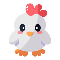 Isolated hen icon. Nativity icon - Vector illustration