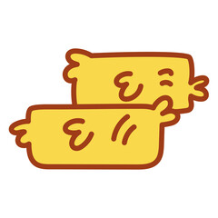 Isolated chickens icon. Nativity icon - Vector illustration