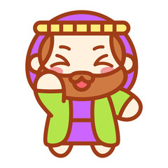 Isolated Jose icon. Nativity icon - Vector illustration