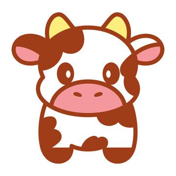 Isolated cow icon. Nativity characters icon - Vector