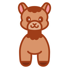 Isolated alpaca icon. Nativity icon - Vector illustration