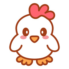 Isolated hen icon. Nativity icon - Vector illustration