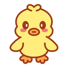 Isolated duckling icon. Nativity icon - Vector illustration
