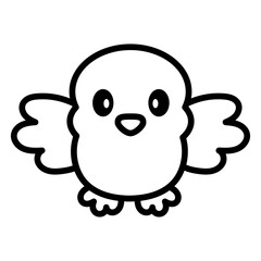 Isolated pigeon icon. Nativity characters icon - Vector