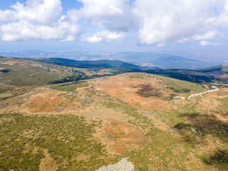Fototapeta na wymiar Aerial view of Landscape of Vitosha Mountain, Bulgaria