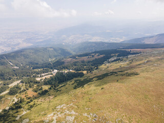 Aerial view of Landscape of Vitosha Mountain, Bulgaria