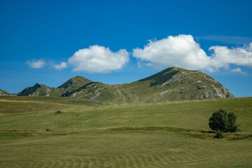 Fantastic mountains of Montenegro. Picturesque mountain landscape of Durmitor National Park, Montenegro, Europe, Balkans, Dinaric Alps, UNESCO World Heritage Site.