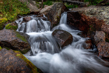 Fototapeta na wymiar Andrews Creek in Rocky Mountain National Park