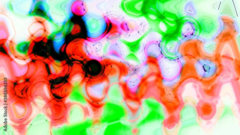 Poster animated color abstraction