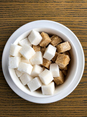 sugar cubes on a plate