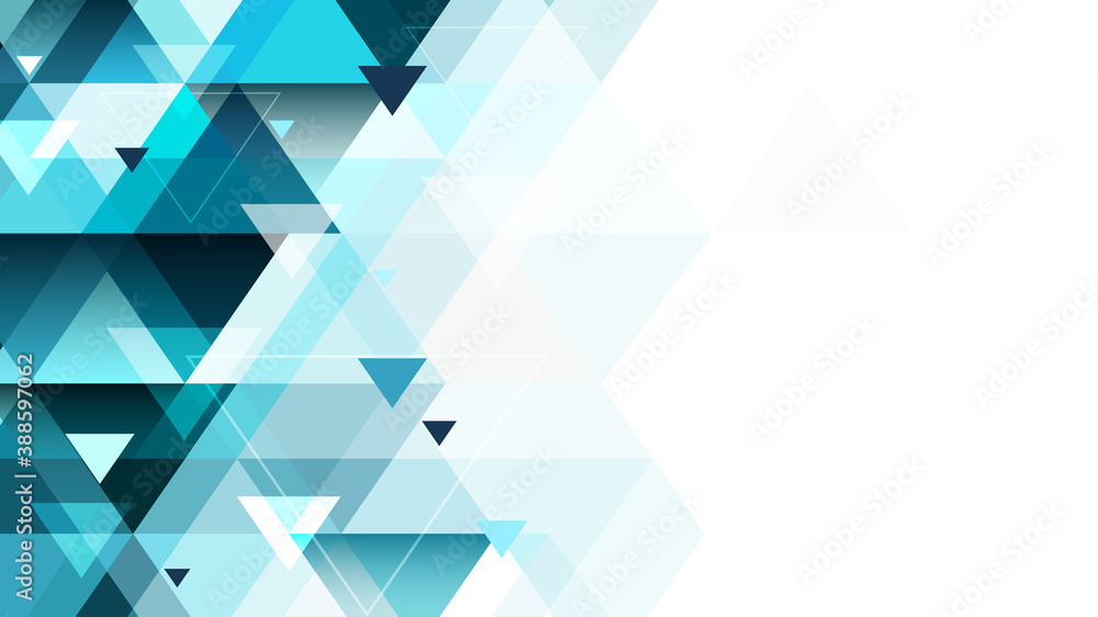 Poster abstract triangular geometric background with place for your content. editable vector design.