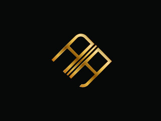 AA box Shape Letter logo Design.