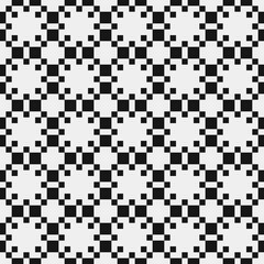 Fototapeta premium Abstract Cross Pattern Dots Logo generative computational art illustration