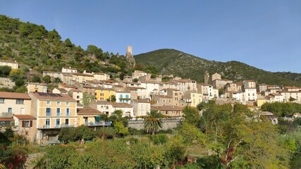 Fototapeta premium Le village de Roquebrun 