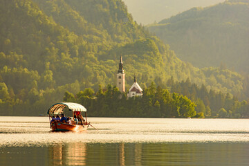 Bled Castle on Lake Bled, Slovenia