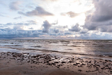 The sea and the sky before the storm