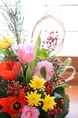 正月用花のアレンジ