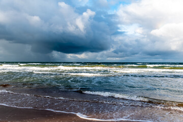 The sea and the sky before the storm.