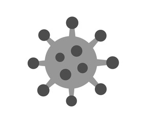 Obraz premium Coronavirus COVID virus model symbol shape.