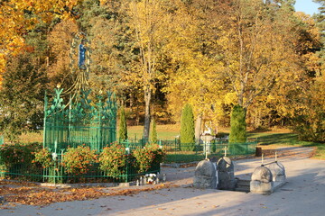 Naklejka premium Polska - Mazury - Warmia. Gietrzwałd. Sanktuarium Maryjne.