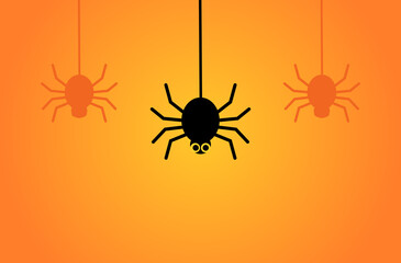 Hanging spiders background