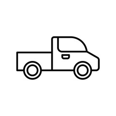 Fototapeta na wymiar truck, car, pick up truck, vehicle, transport icon vector illustration