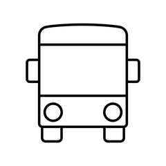 bus, vehicle, transport icon vector illustration