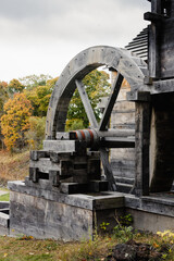 One of the waterwheel attached to the Saugus Iron Works Forge