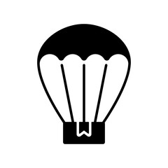 hot air balloon, vehicle, transport icon vector illustration