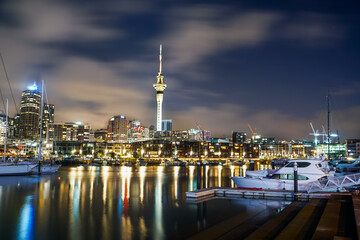 Fototapeta na wymiar Skyline Auckland Neuseeland