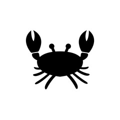 Crab icon, logo isolated on white backgroun
