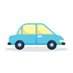 car, automobile, vehicle, transport flat icon vector illustration