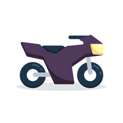 motorbike, motorcycle, vehicle, transport flat icon vector illustration