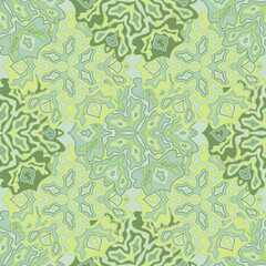 Abstract tileable floral seamless pattern design.