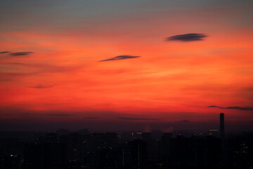 view on the night city
