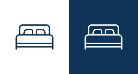 Fototapeta premium Bed icon for web and mobile