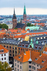 View from the Cathedral Church of Our Lady, Copenhagen, Denmark, Europe