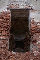 Internal ruins of an abandoned Orthodox church