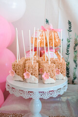 Rice Krispy Treats Girl Birthday