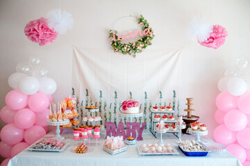 Baby Shower Dessert Table