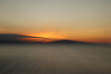 Fototapeta na wymiar Sunset on the shore