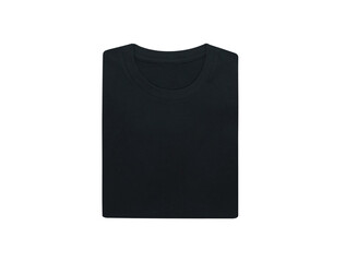 Folded T-shirt On White Background.