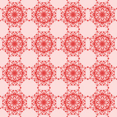 Red flower seamless pattern. Can be used as repeating background, texture, cloth or backdrop.
