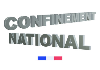 confinement national 3D alu