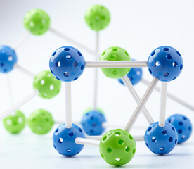 Molecular Structure on the white