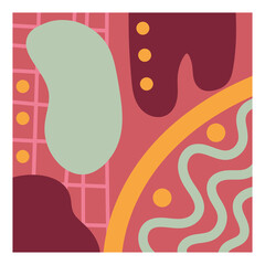 doodle contemporary different shapes and textures collage